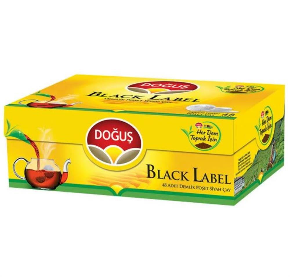 Doğuş Demlik Poşet Çay Black Label 48'li