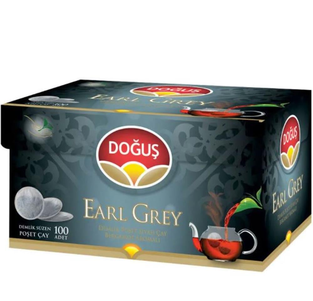 Doğuş Demlik Poşet Çay Earl Grey Bergamot Aromalı 3,2 gr 100'lü
