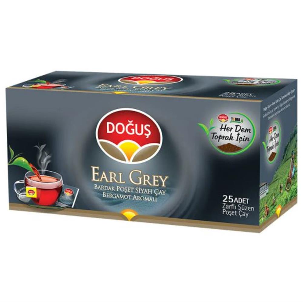 Doğuş Earl Grey Bardak Poşet Çay 25'li
