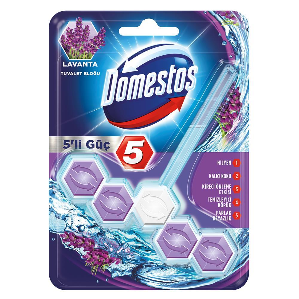 Domestos 5 in 1 Klozet Bloğu Lavanta 55 g