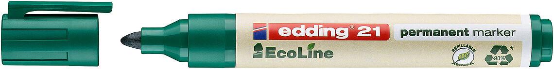Edding 21 Ecoline Permanent Markör Yeşil