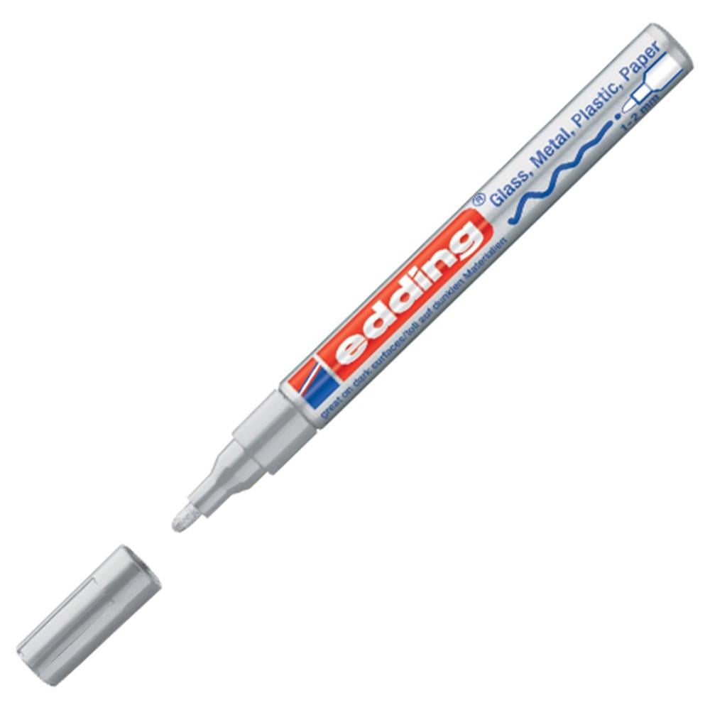 Edding 751 Paint Permanent Markör Kalem Yuvarlak Uç - Gümüş