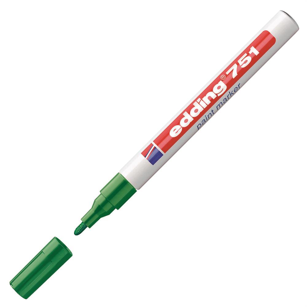 Edding 751 Paint Permanent Markör Kalem Yuvarlak Uç - Yeşil