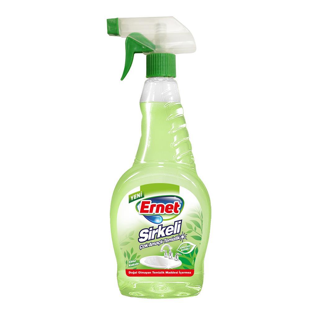 Ernet Sirkeli Çok Amaçlı Yüzey Temizleyici Sprey Elma 750 ml