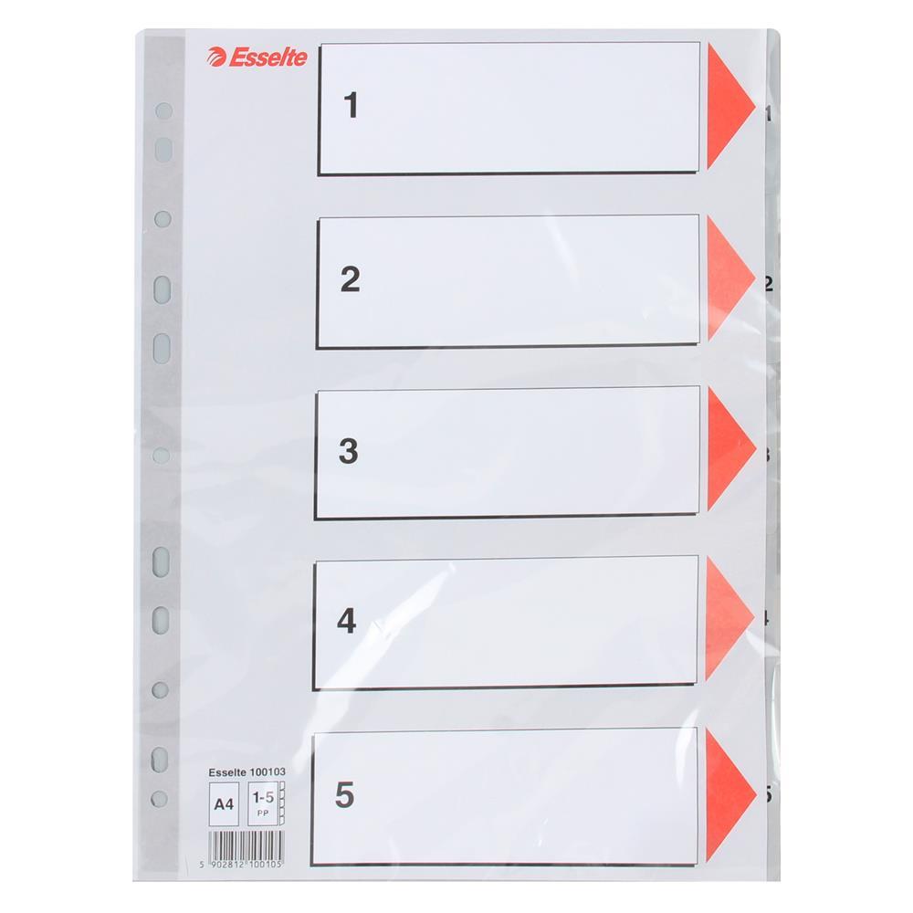 Esselte 10010315 Seperatör A4 1-5 Rakam