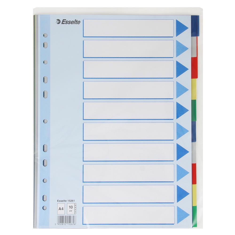 Esselte 1526115 Seperatör A4 10 Renk