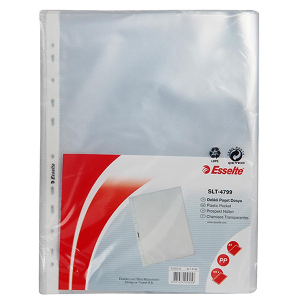 Esselte SLT-4799 Delikli Poşet Dosya A4 40 Mikron - 100 Adet