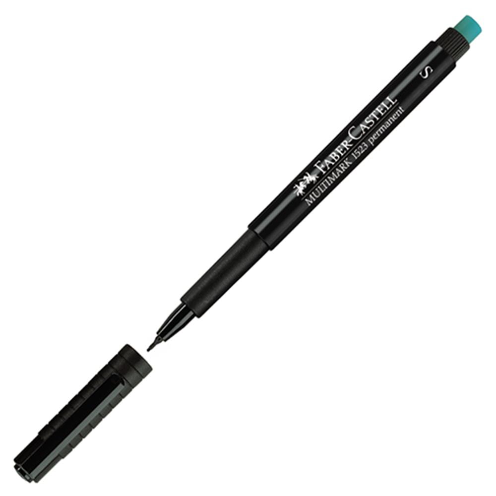 Faber Castell 1523 Asetat Kalemi Silgili S Uç - Siyah