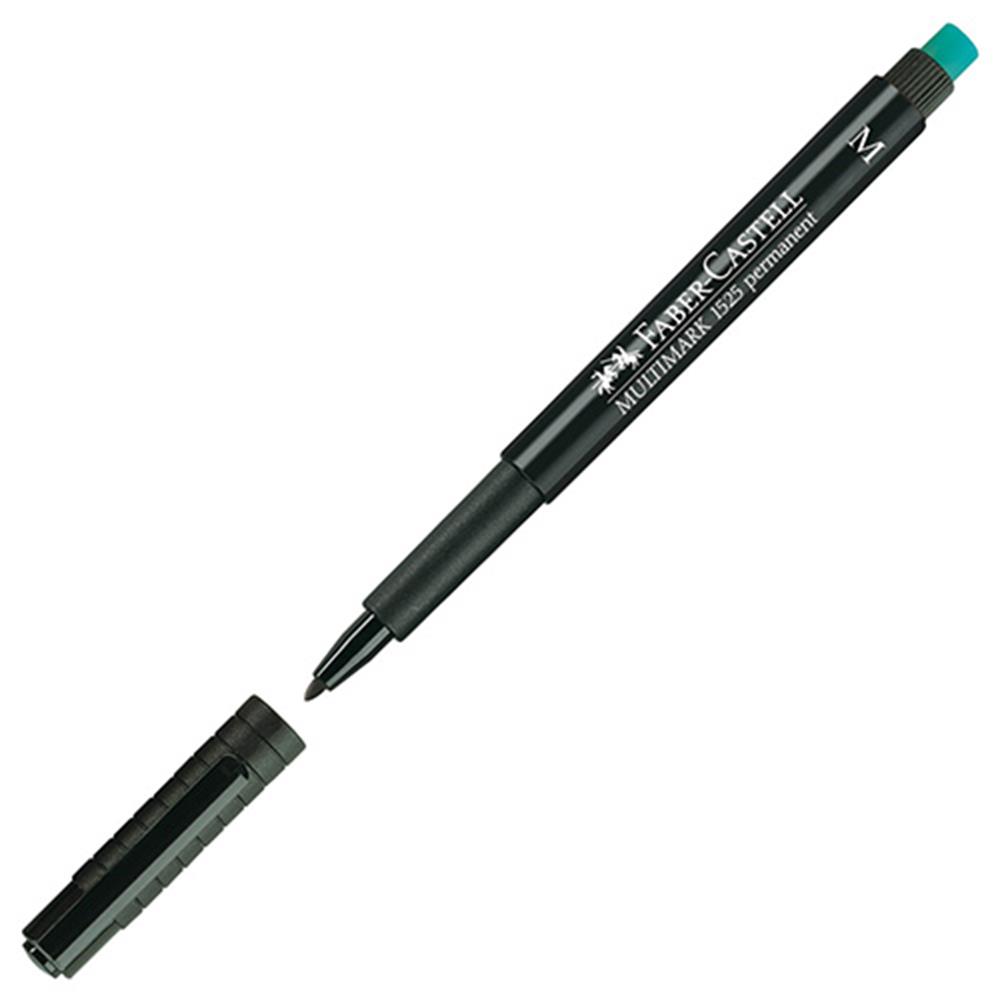 Faber Castell 1525 Asetat Kalemi Silgili M Uç - Siyah
