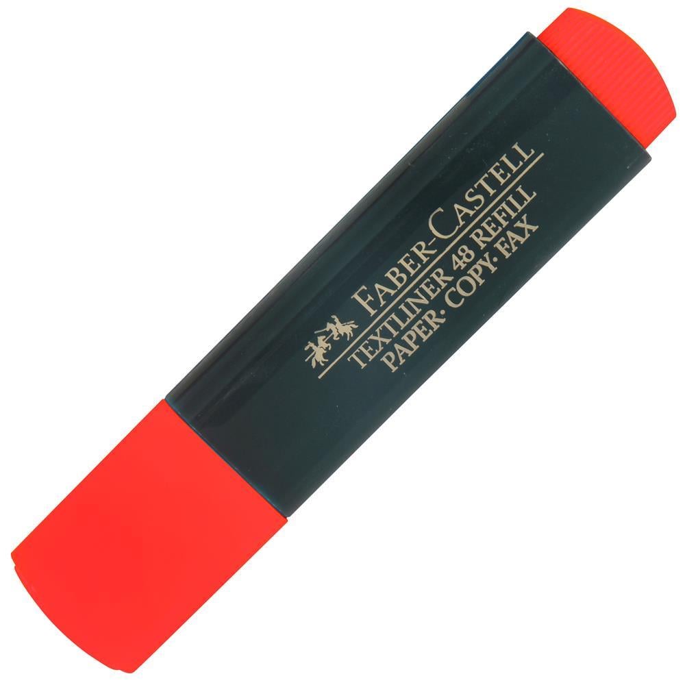 Faber Castell 1548 Fosforlu Kalem - Kırmızı