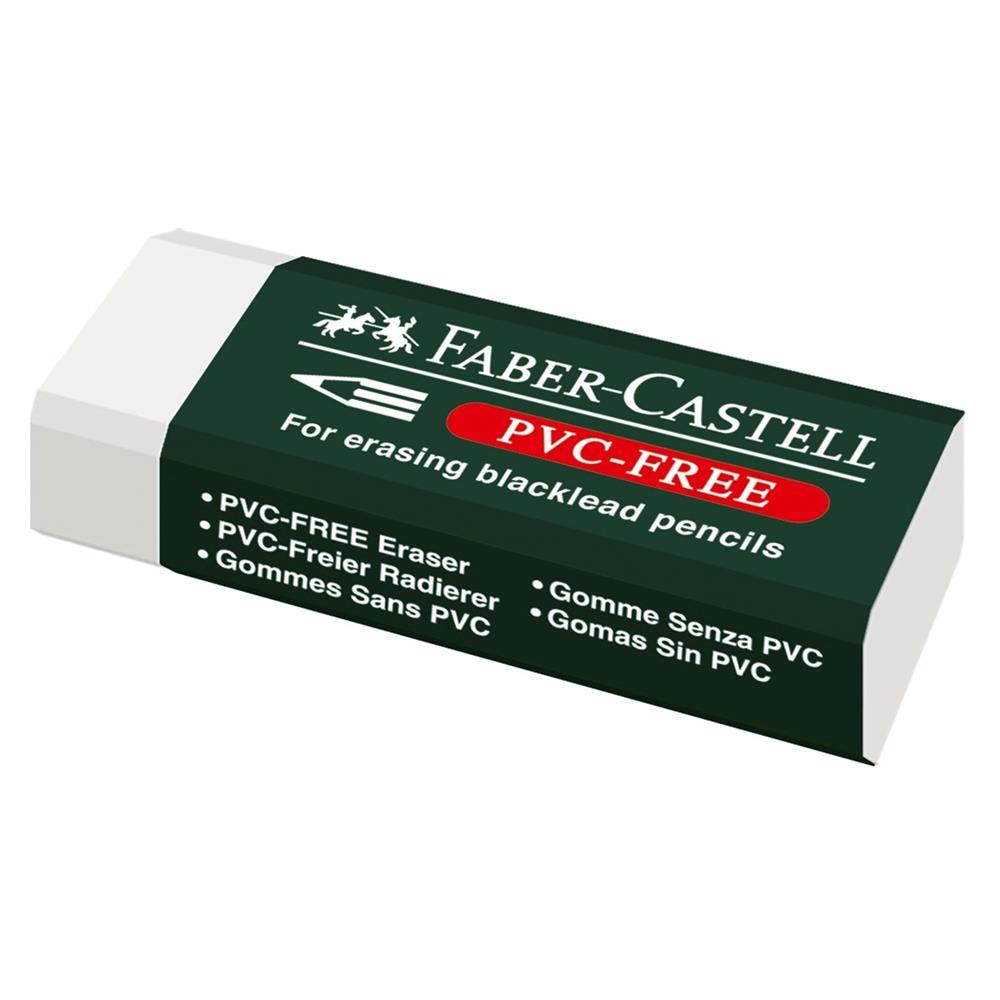 Faber Castell 188520 PVC-Free Büyük Silgi 20 Adet - Beyaz