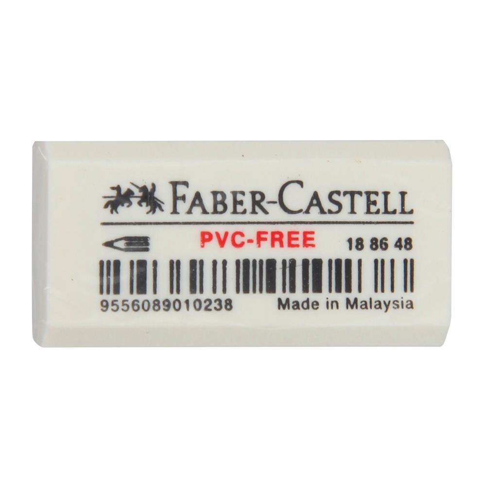 Faber Castell 188648 PVC-Free Küçük Silgi - Beyaz