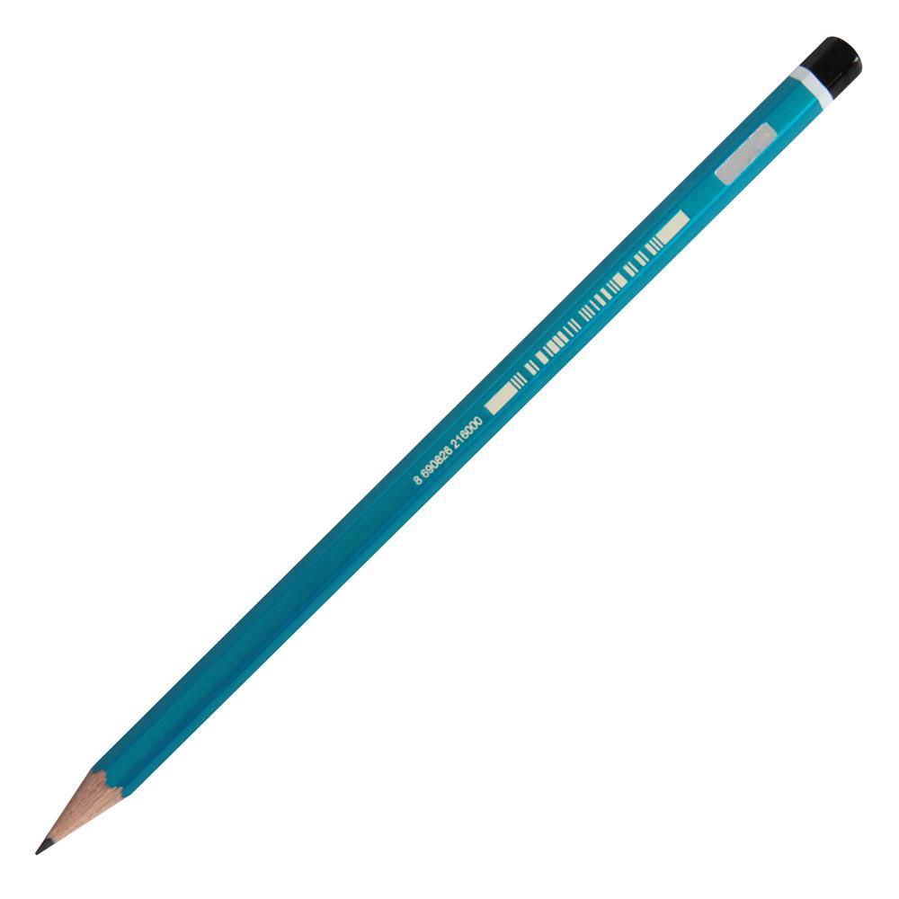 Faber Castell 2160 Köşeli Mercanlı Kurşun Kalem HB - 12 Adet