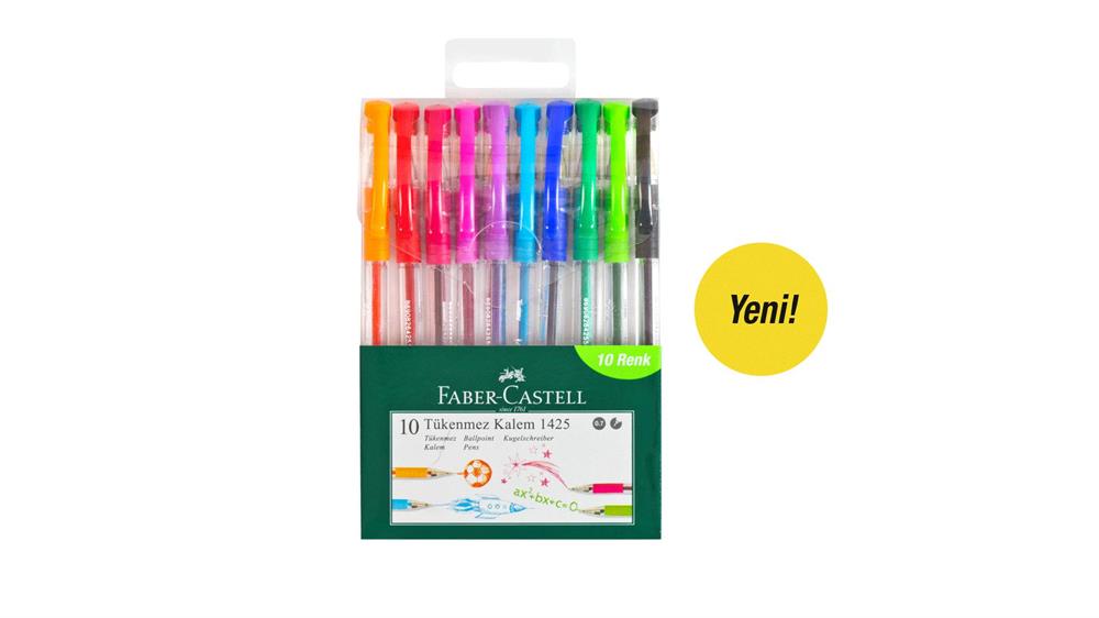 FABER TÜKENMEZ KALEM 1425 AİLESİ 10LU POŞET