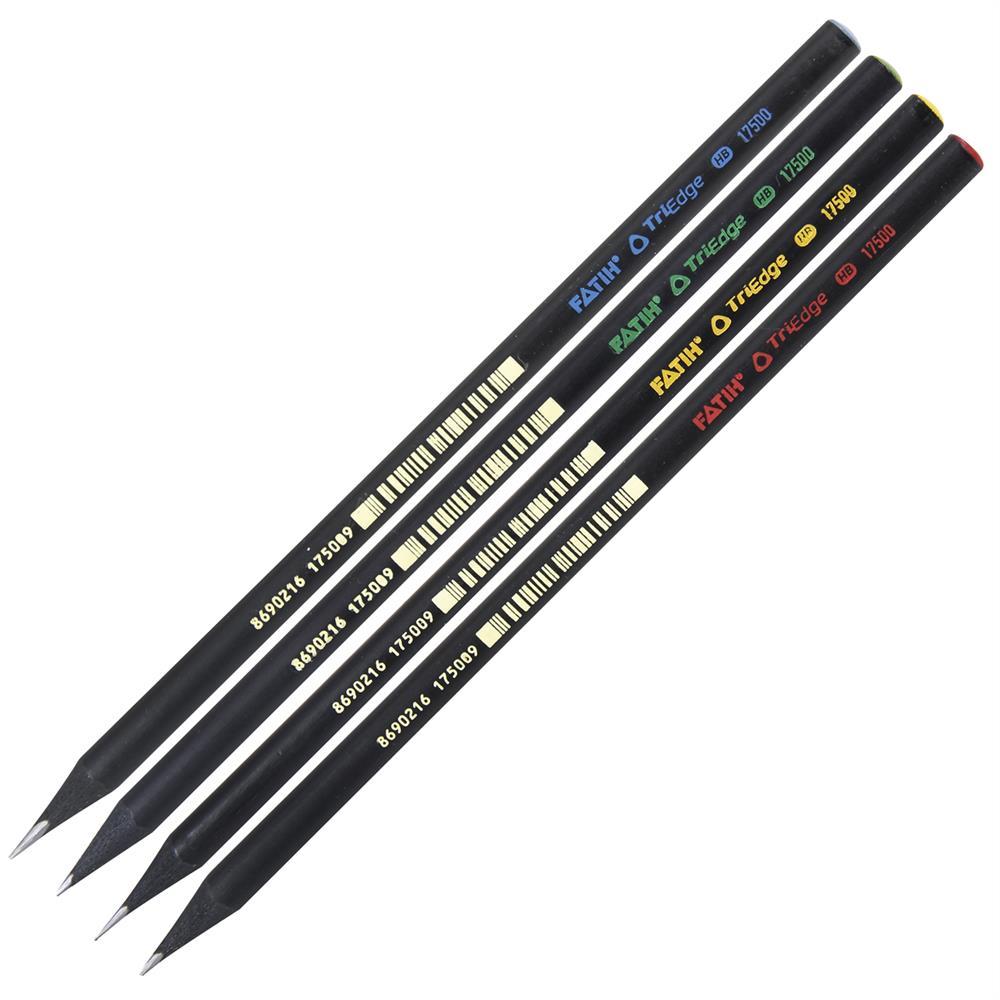 Fatih 17500 Triedge Yuvarlak Kurşun Kalem HB - 72 Adet