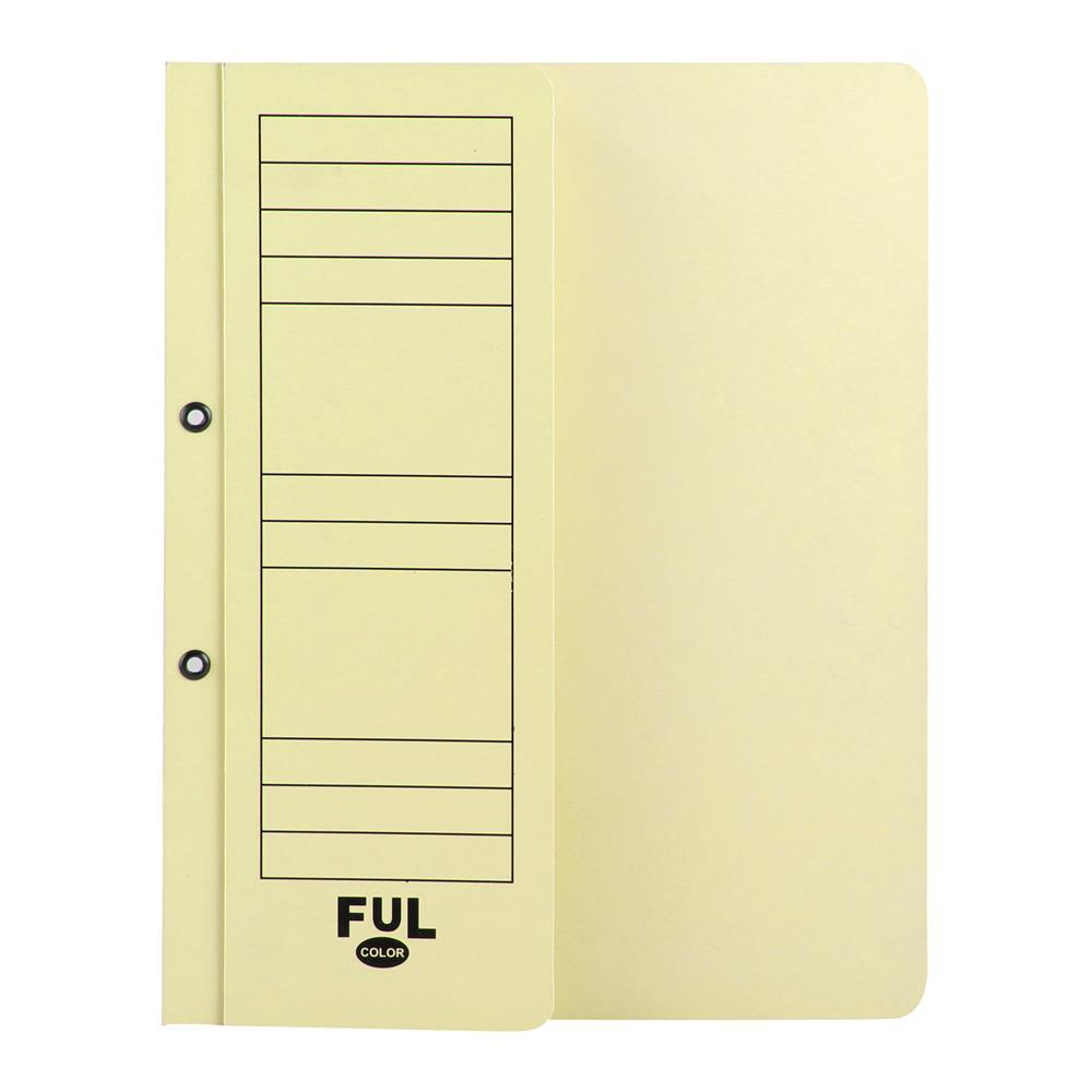 Ful Color 05114 Yarım Kapak Dosya Karton A4 50 Adet - Sarı