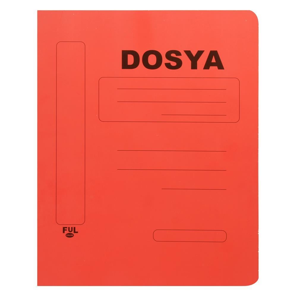 Ful Color 05271 Tam Kapak Dosya Karton A4 50 Adet - Kırmızı