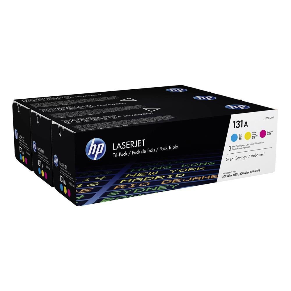 HP 131A U0SL1AM CF211A212A213A Lazer Toner 3 x 1.800 Sayfa - Üç Renk