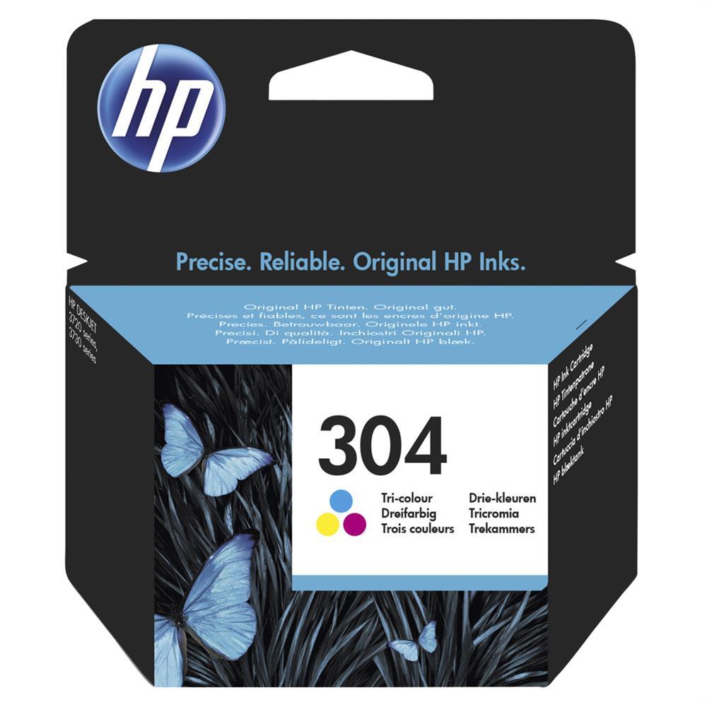 HP 304 N9K05AE Mürekkep Kartuş 100 Sayfa - Üç Renkli