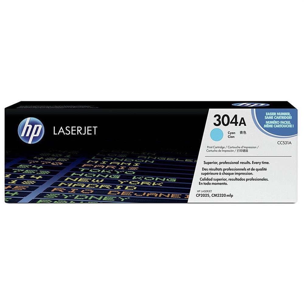 HP 304A CC531A Lazer Toner 2.800 Sayfa - Mavi