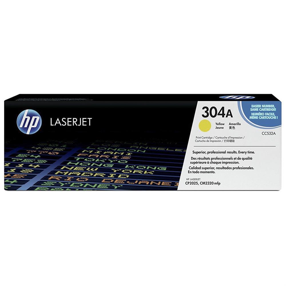 HP 304A CC532A Lazer Toner 2.800 Sayfa - Sarı