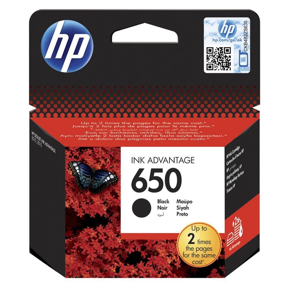 HP 650 CZ101AE Mürekkep Kartuş 360 Sayfa - Siyah