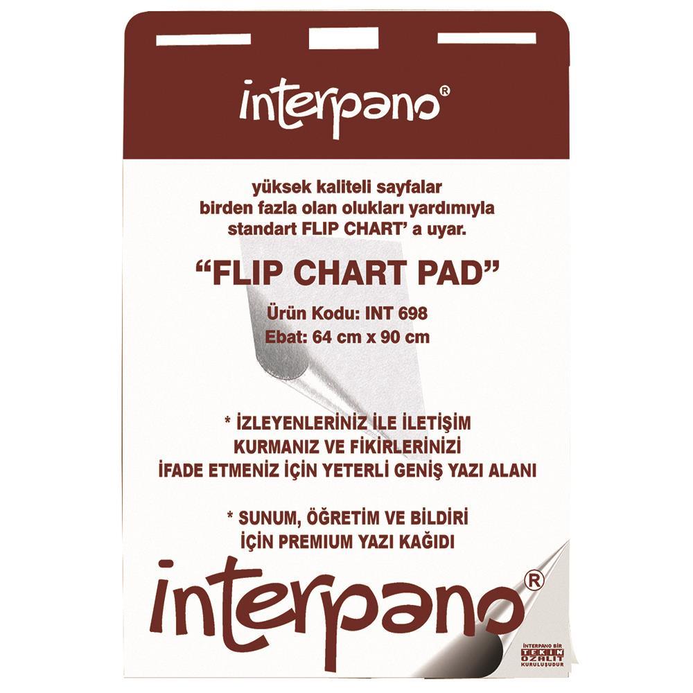 İnterpano İNT-698 Flipchart Kağıdı 64 x 90 cm - 30 Yaprak