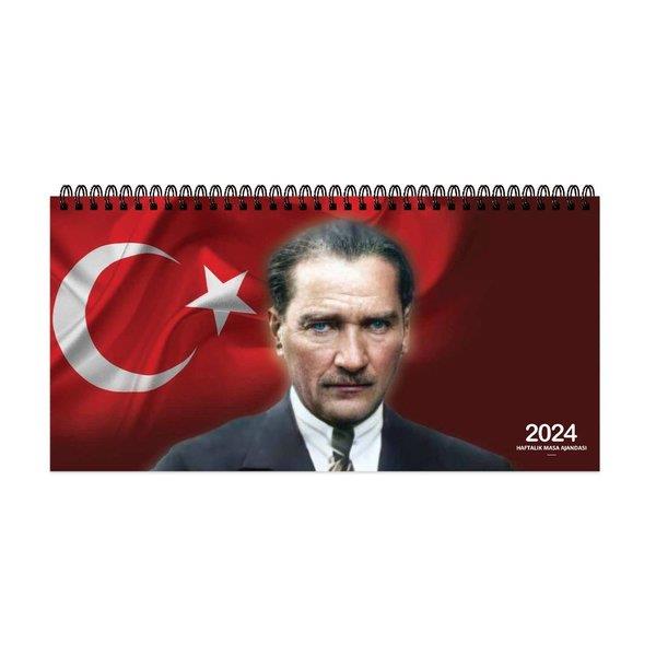 Keskin AJ-66 16*33,5 Spr.Haftalık Masa Ajandası-At