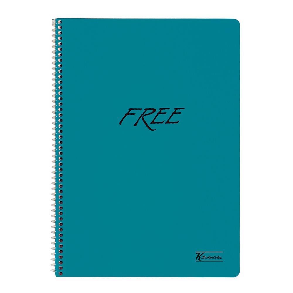 Keskin Color Free Spiralli Defter A4 120 Yaprak Çizgili Plastik Kapak - Turkuaz