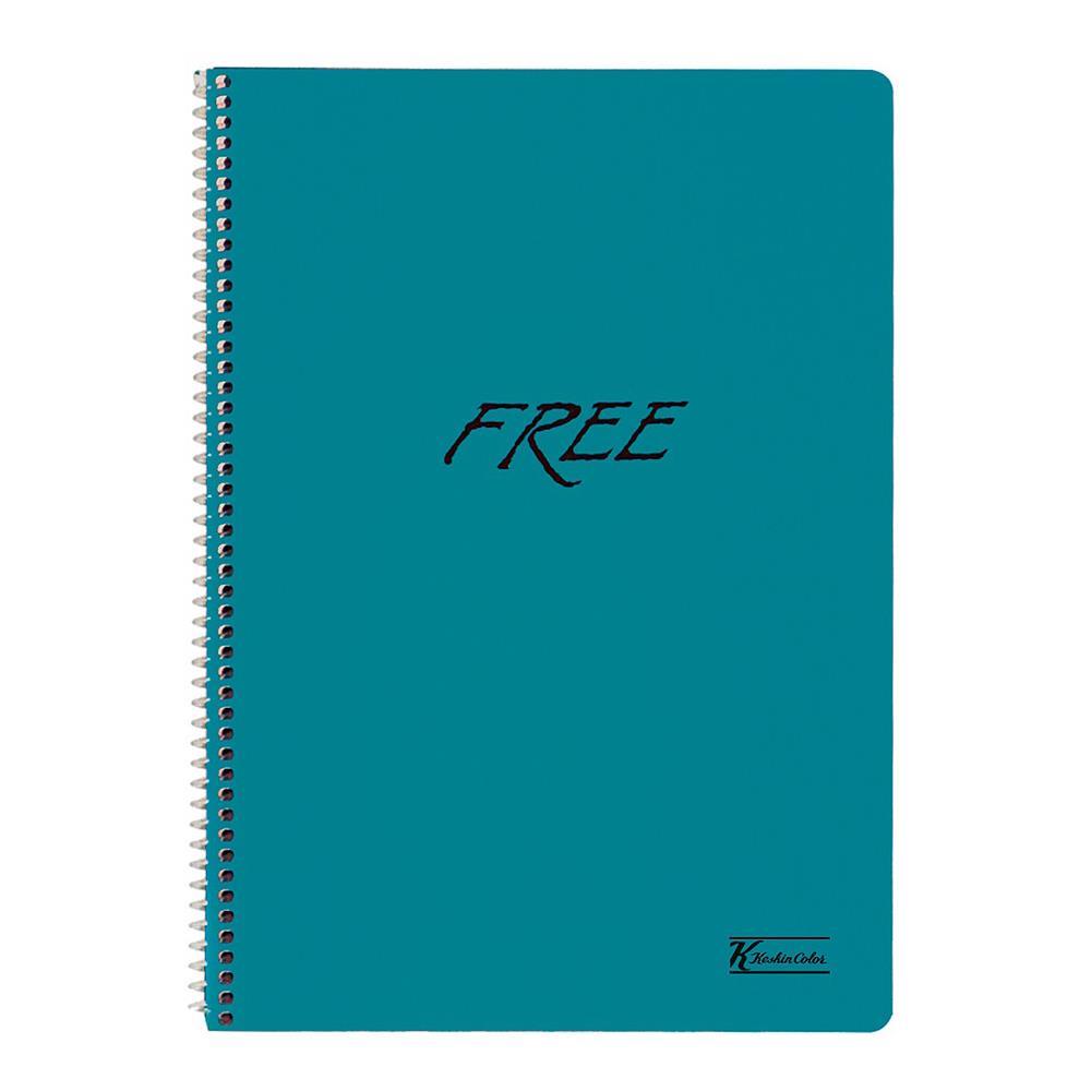 Keskin Color Free Spiralli Defter A5 80 Yaprak Çizgili Plastik Kapak - Turkuaz