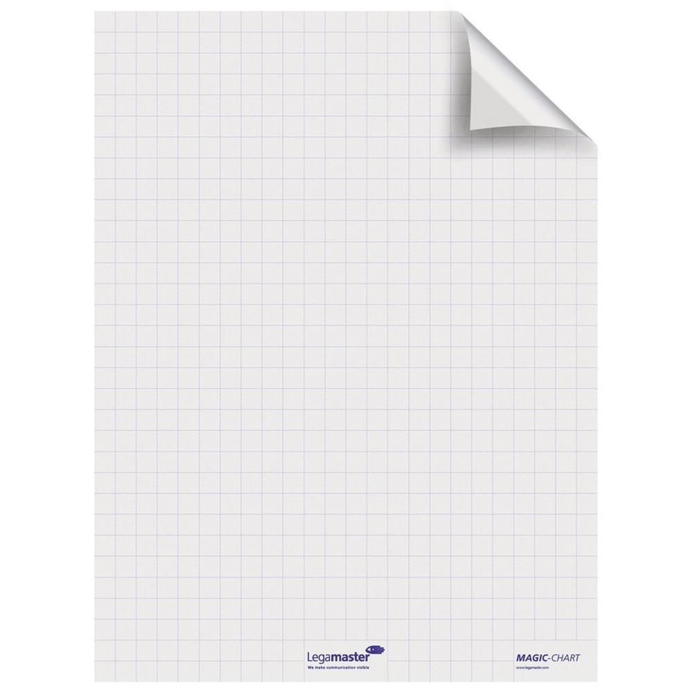 Legamaster Magic Chart Yapışkanlı Kareli Flipchart Kağıdı 80 x 60 cm - 25 Yaprak