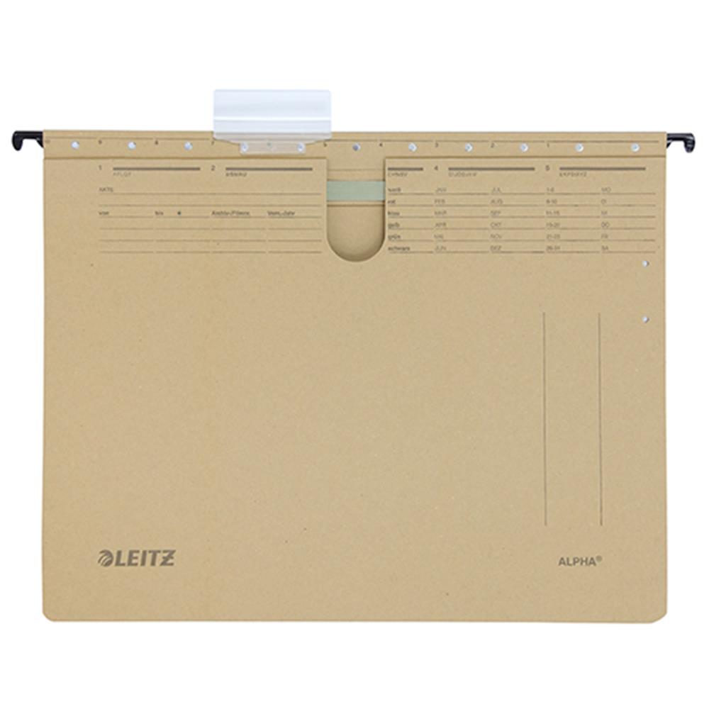 Leitz 1914 Alpha Askılı Dosya Telli 10 Adet - Kraft