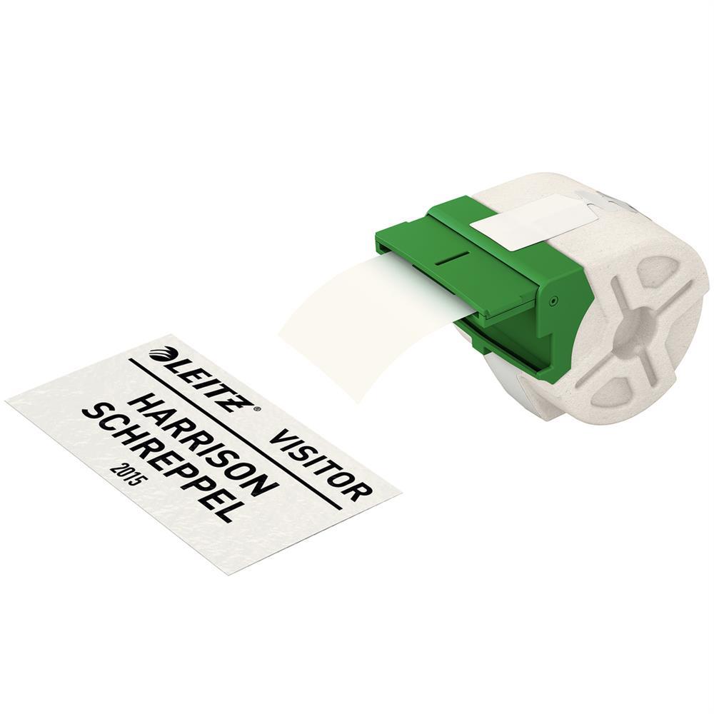 Leitz Icon L-7005 Etiket Kartuşu 57 mm x 22 m - Siyah  Beyaz