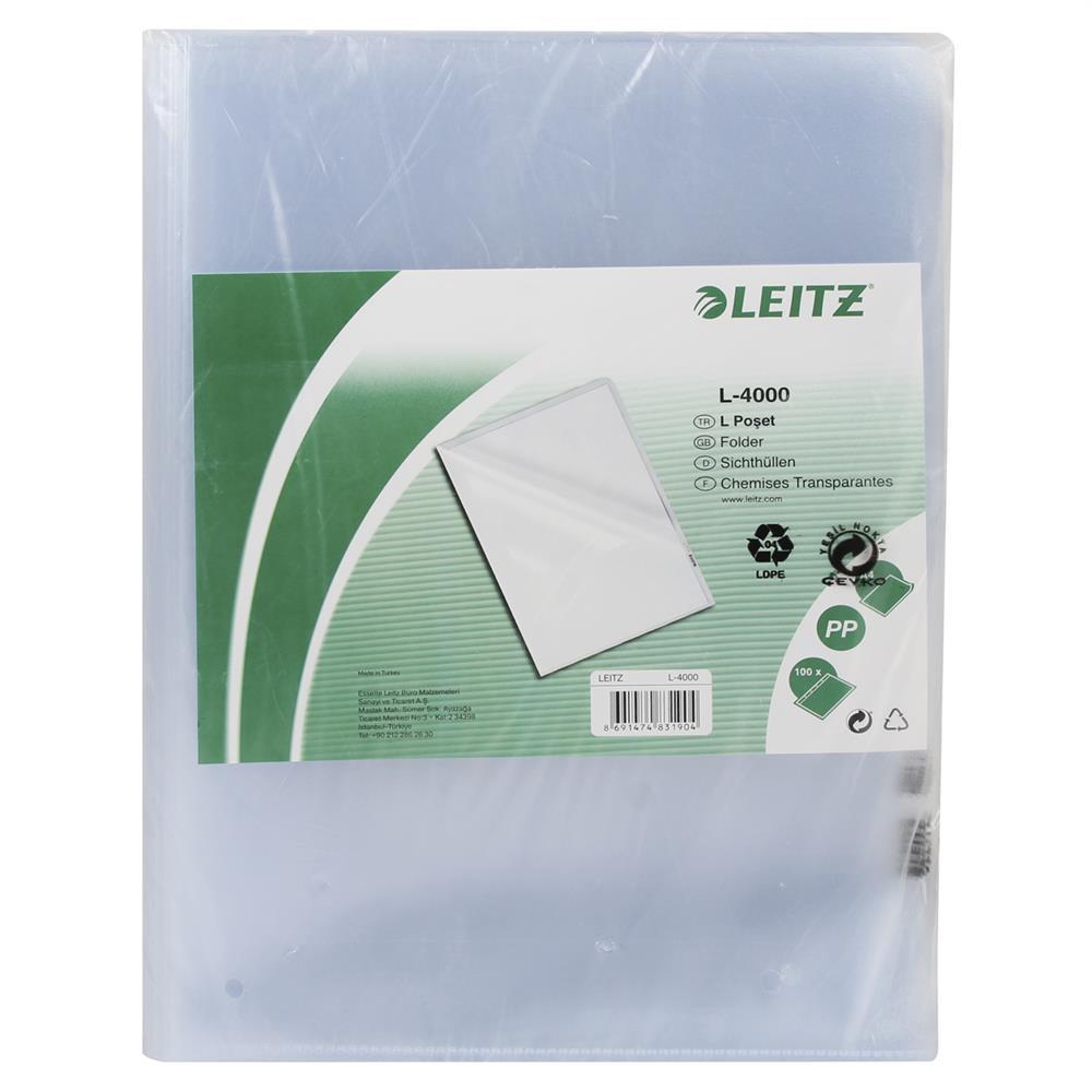 Leitz L-4000 L Poşet Dosya A4 95 Mikron - 100 Adet
