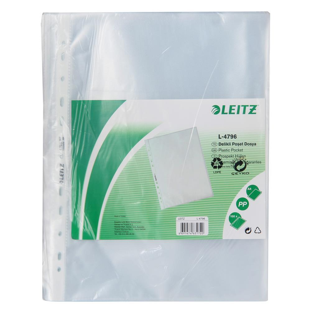 Leitz L-4796 Delikli Poşet Dosya A4 50 Mikron - 100 Adet