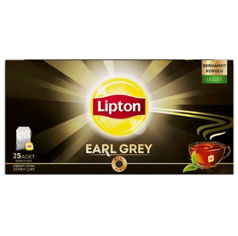 Lipton Earl Grey Bardak Poşet Çay 25'li