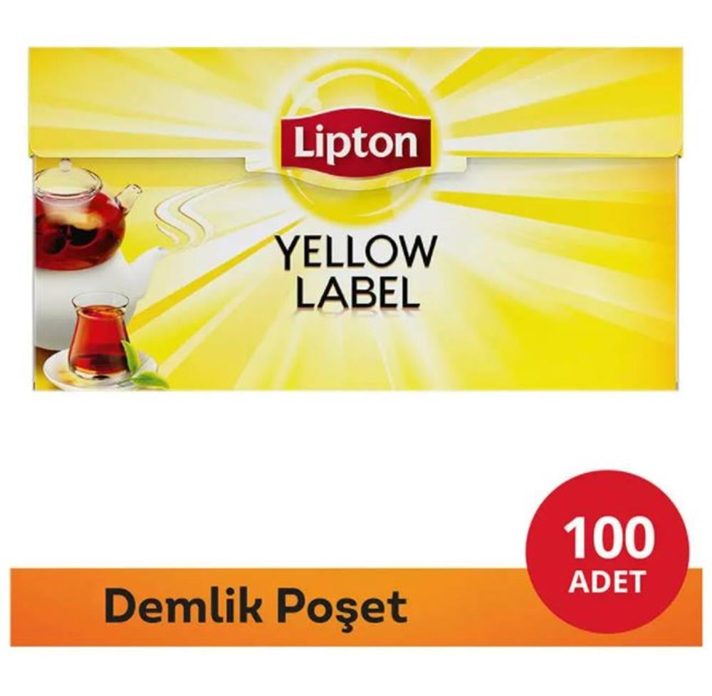 Lipton Yellow Label Demlik Poşet Çay 100'lü