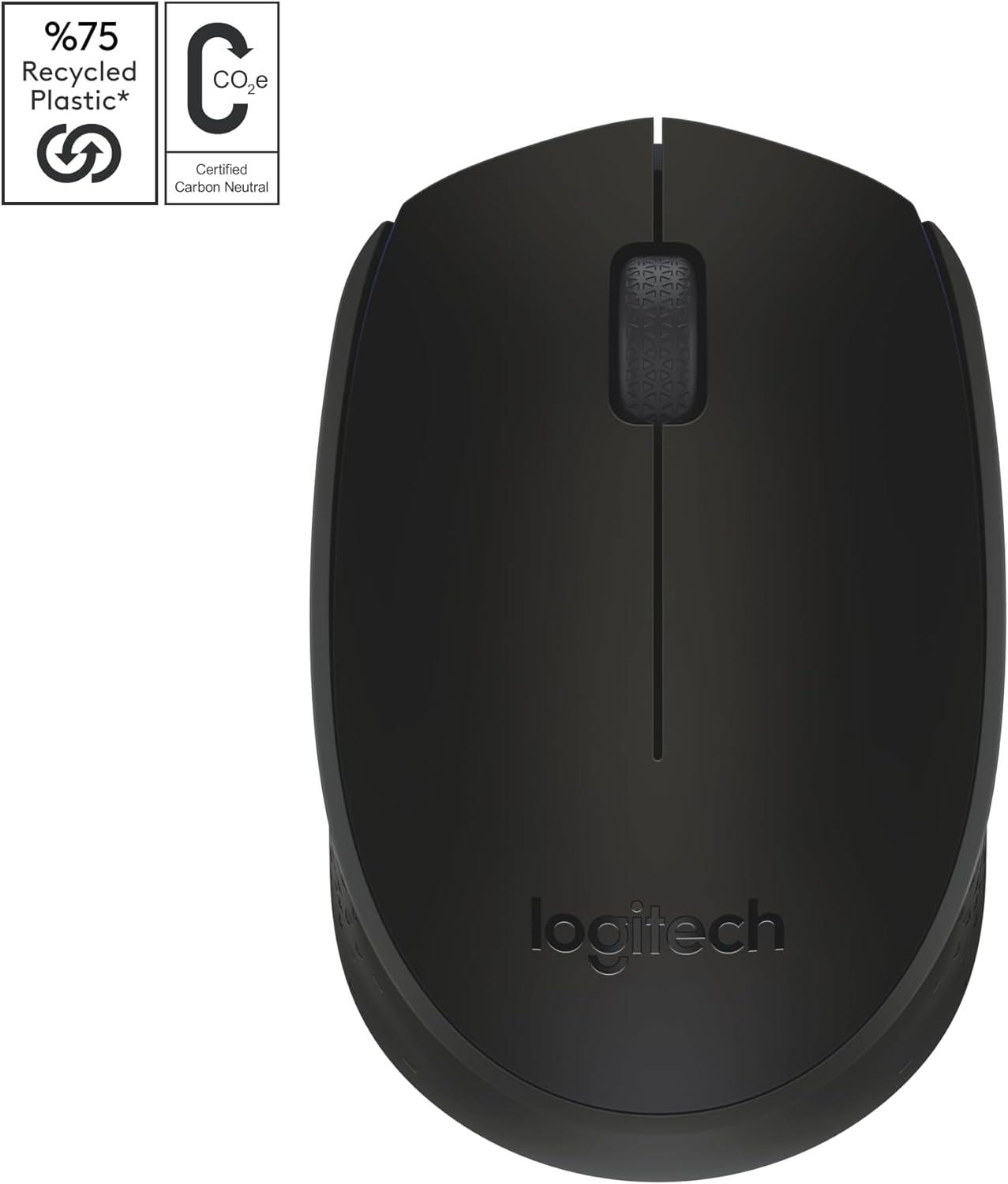 LOGITECH M171 WIRELESS BLACK MOUSE 910-004424 ADET