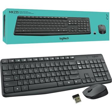 LOGITECH MK235 KABLOSUZ USB Q MM KLAVYE MOUSE SET ADET