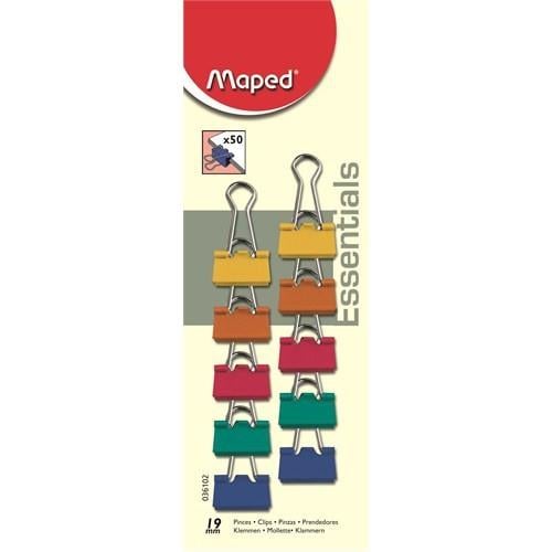 Maped Metal Kıskaç Renkli 19mm 10lu Blister