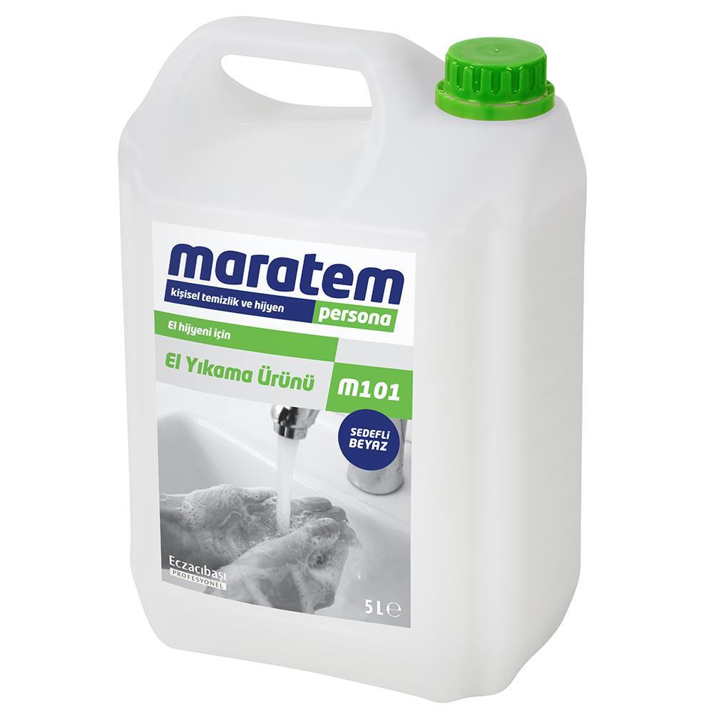 Maratem M101 Sıvı Sabun Beyaz Sedef - 5 L