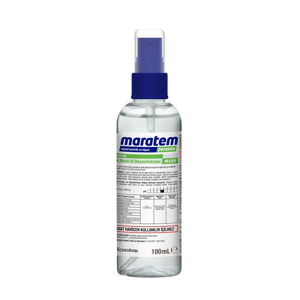 Maratem M105 Alkol Bazlı El Dezenfektanı - 100 ml