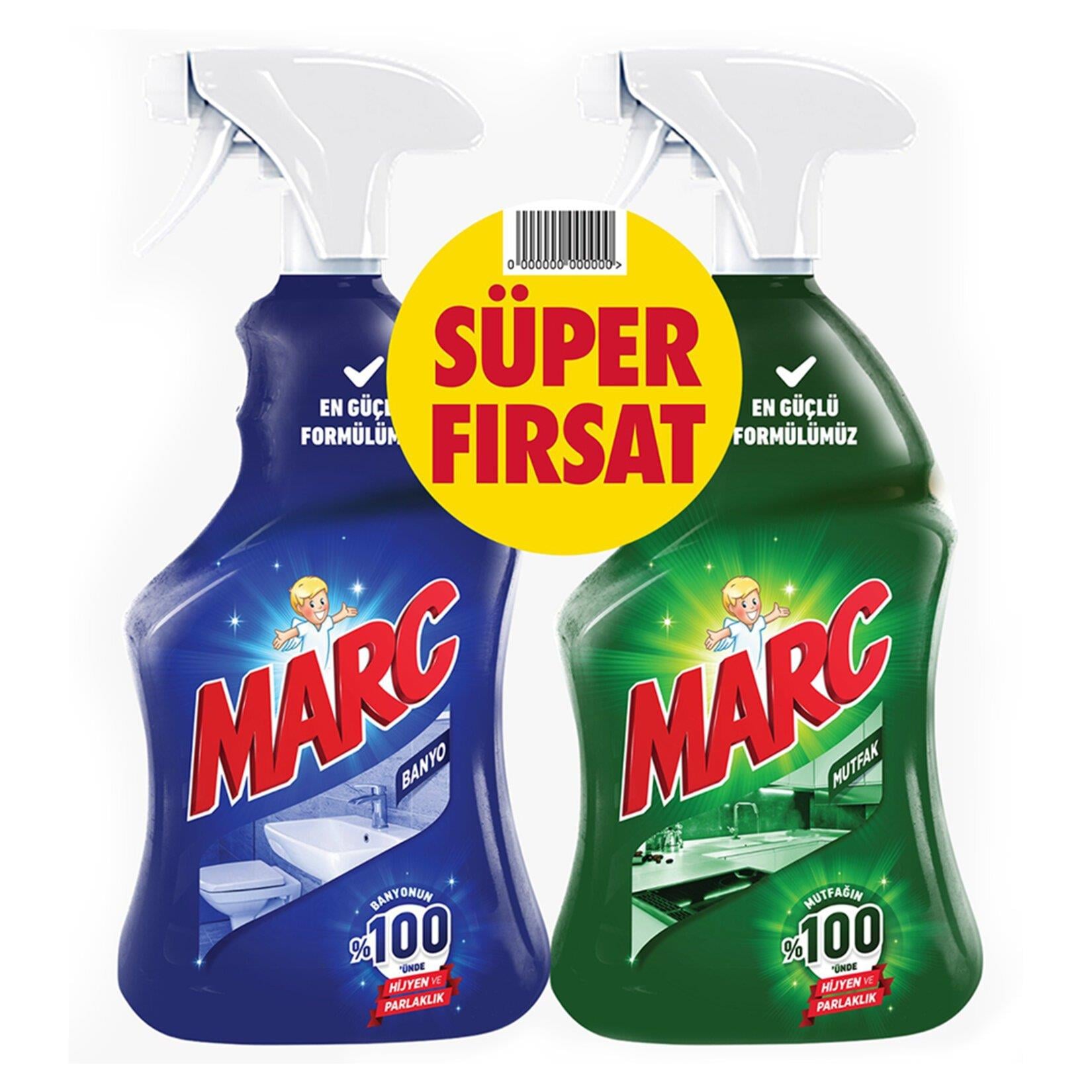 Marc Banyo Temizleyici - 750 ml + Mutfak Temizleyici - 750 ml