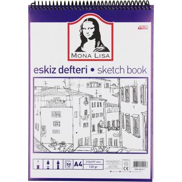 Monalisa Eskiz Defteri A4 120 g 50 yp Telli