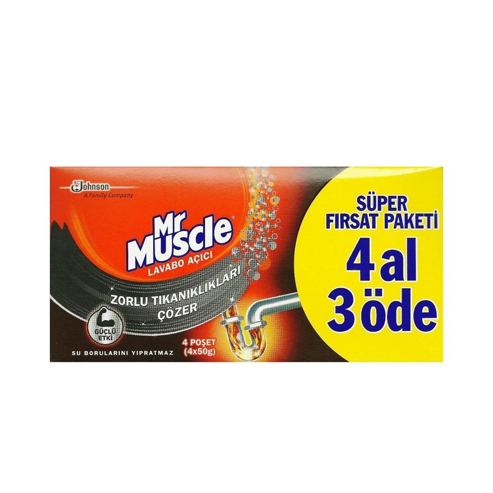 Mr Muscle Lavabo Açıcı 4 Al 3 Öde 4 x 50 g