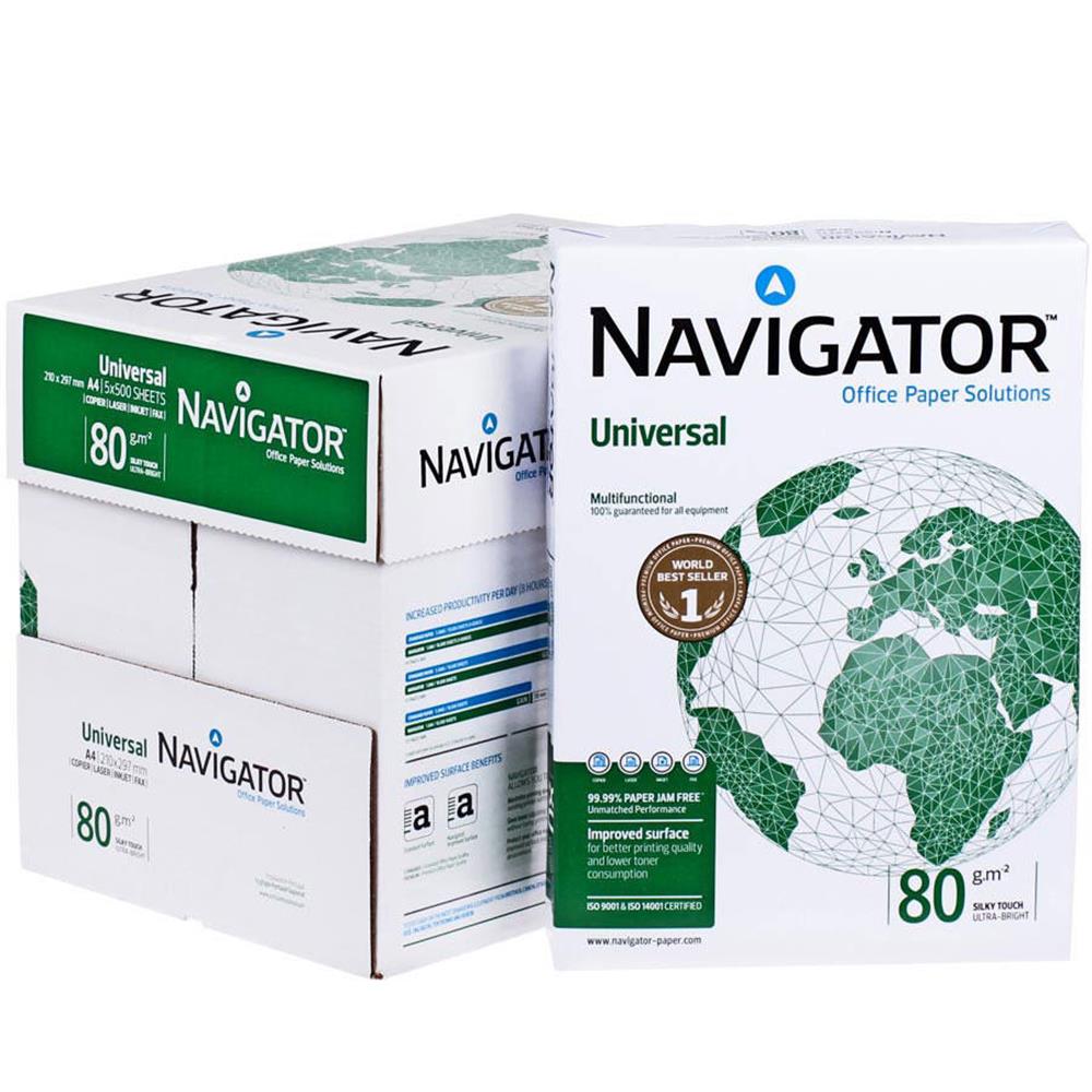 Navigator A4 Fotokopi Kağıdı 80 gr 1 Koli (5 Paket)
