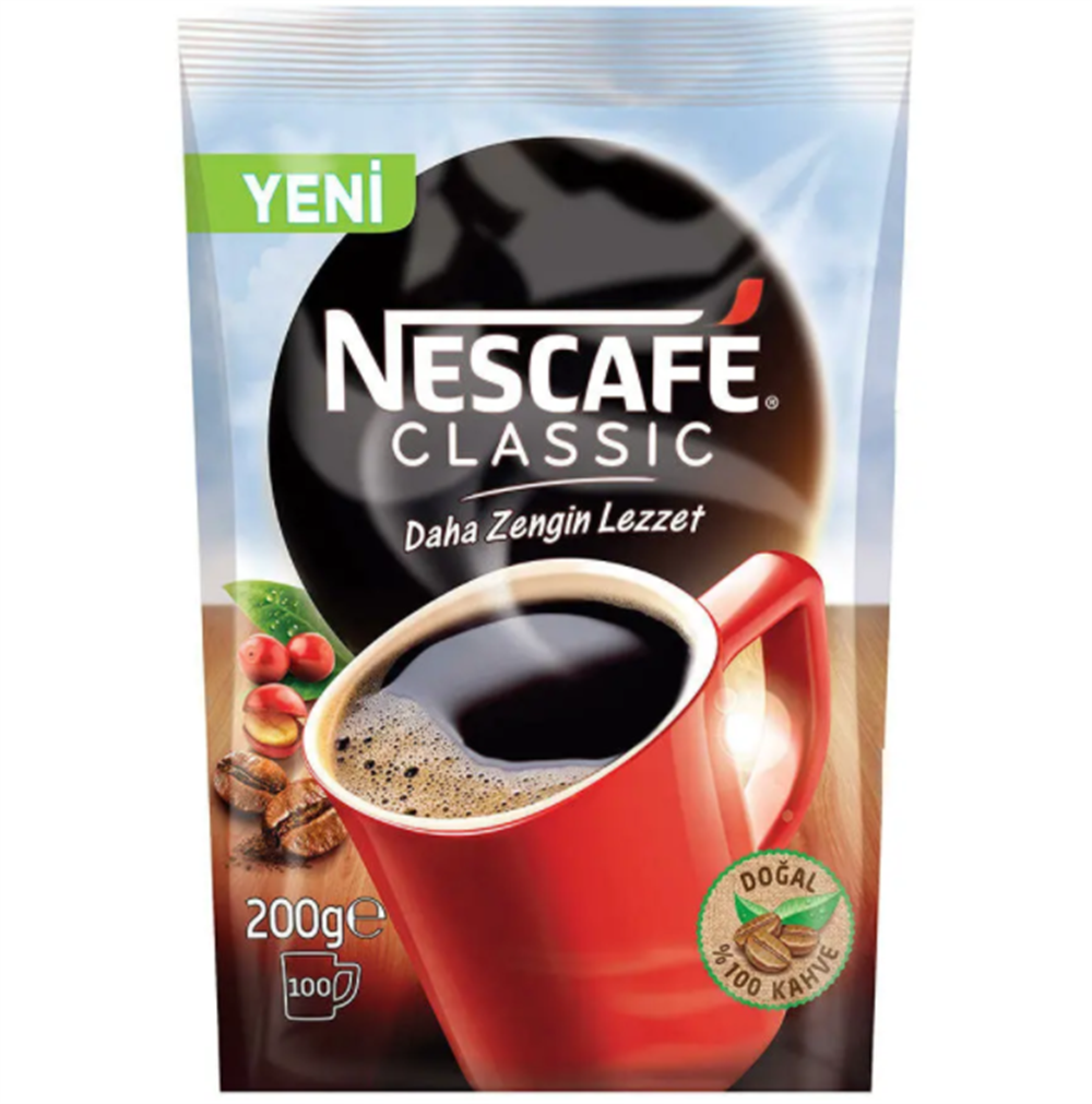 Nescafe Classic Kahve Ekonomik Paket 200 gr