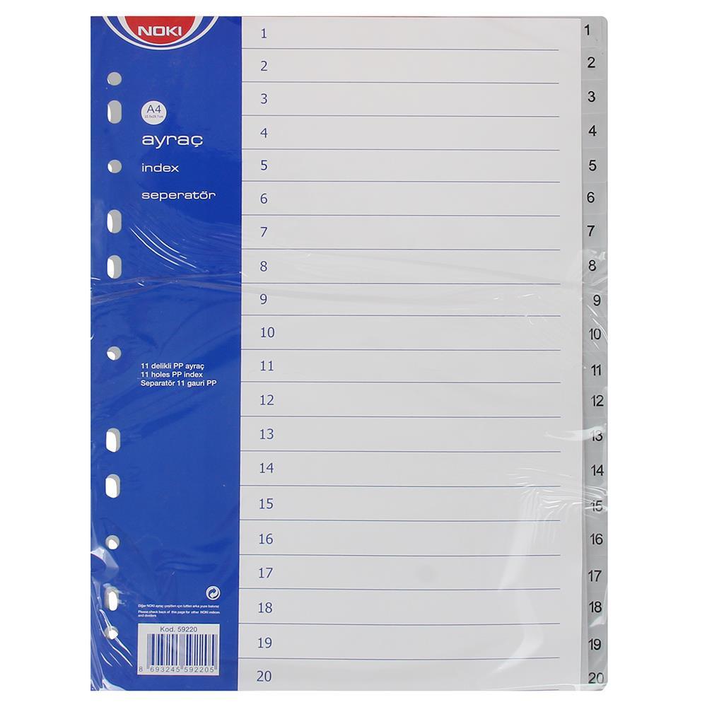 Noki 59220 Seperatör A4 1-20 Rakam