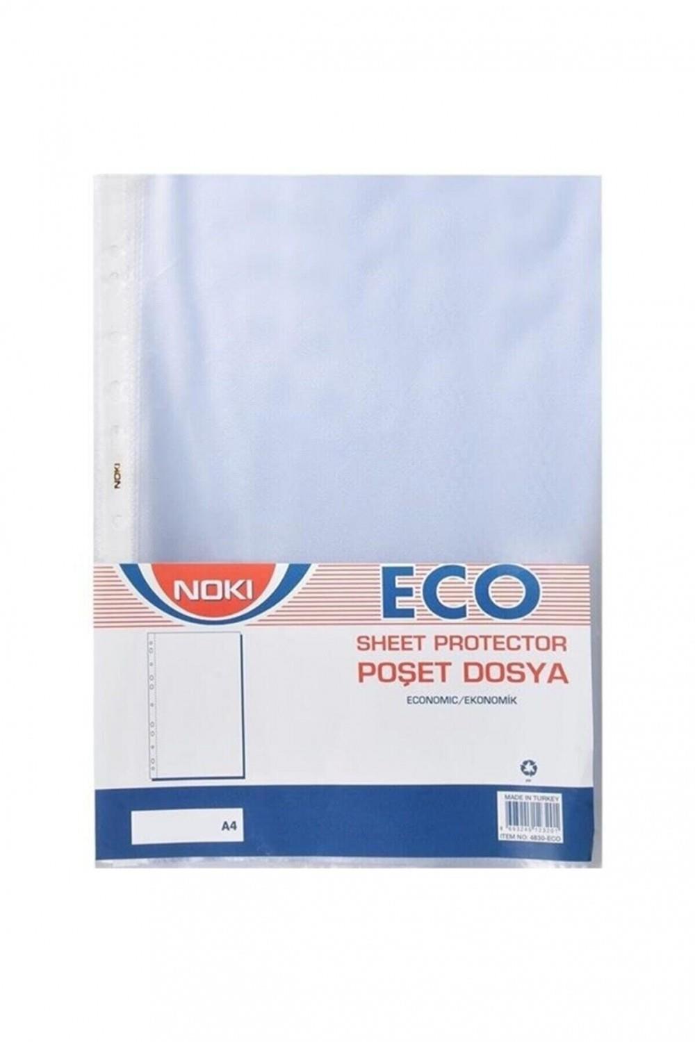 NOKİ ECO POŞET DOSYA A4 50 Lİ (30 MİC) PAKET