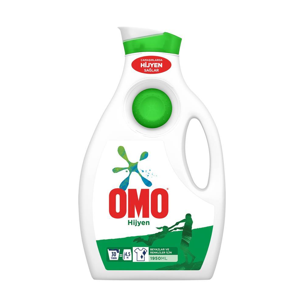Omo Hijyen Sıvı Çamaşır Deterjanı Renkli ve Beyaz 1.95 L - 30 Yıkama